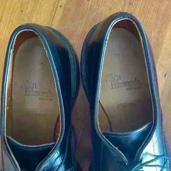 Allen Edmonds Hillcrest Black Leather Oxford Size 9 - Picture 6 of 9